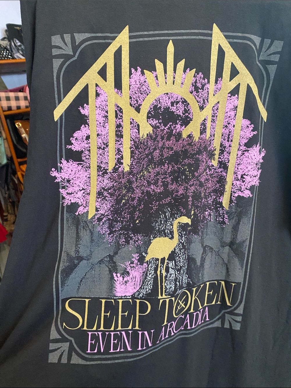 Sleep Token 'Even in Arcadia' Black Graphic Short Sleeve Tee
